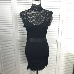 Forever 21 Black Lace Mini Dress